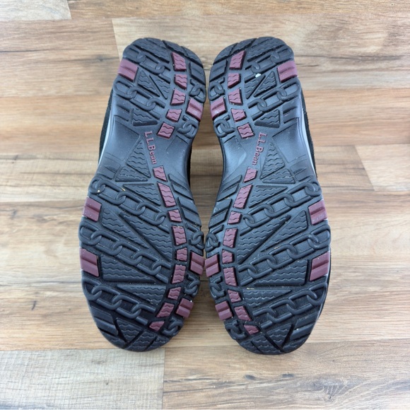 LL Bean Outdoor Lace Up Trail Hiking Boot Womens Size 9.5 Wide Black Gr… - Picture 4 of 10